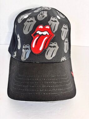 The Rolling Stones Concepts One Vintage Ball Cap with Red Tongue Logo
